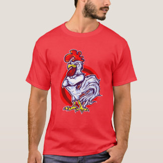 Vibrant Rooster Illustration Graphic T-shirt
