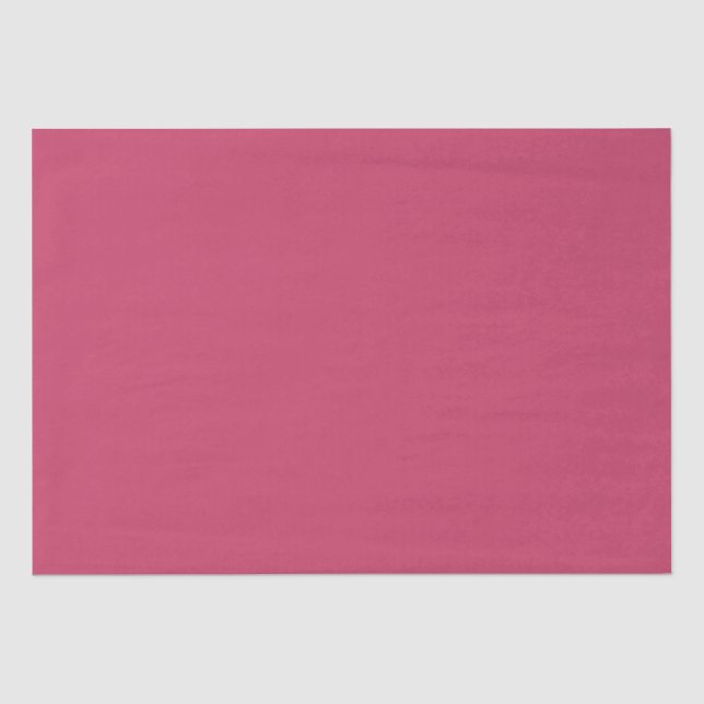 Vibrant Rose Deep Pink Solid Colour #ca3f67 Tissue Paper (Front)
