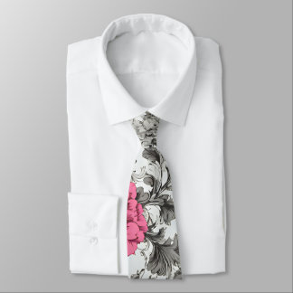 Vibrant Roses neck tie