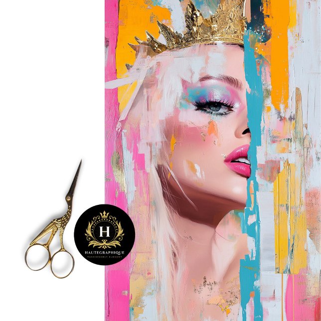 Vibrant Royalty Abstract Art Decoupage Tissue Paper (Creator Uploaded)