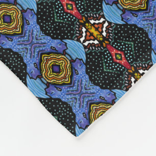 Vibrant Royalty Fleece Blanket