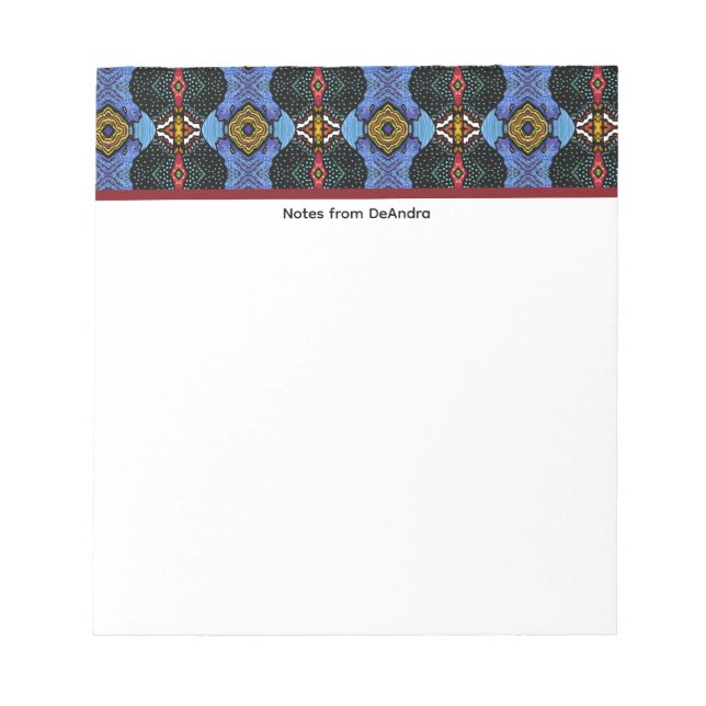 Vibrant Royalty Notepad (Front)