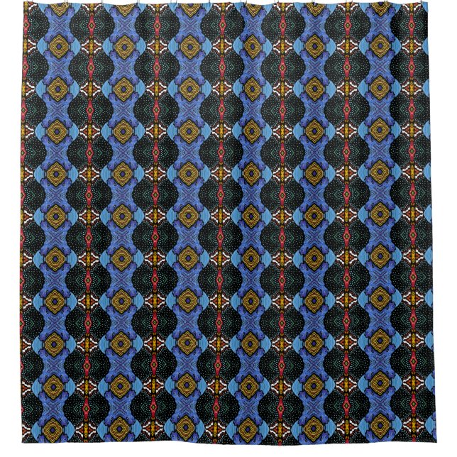Vibrant Royalty Shower Curtain (Front)