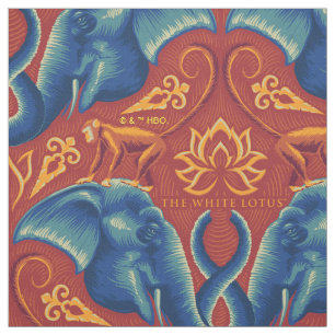 Vibrant Safari Tapestry Pattern - The White Lotus Fabric
