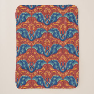 Vibrant Safari Tapestry Pattern - The White Lotus Sherpa Blanket