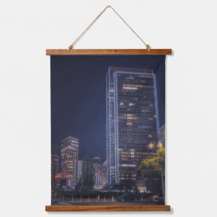 Vibrant San Francisco City Lights Street View Hanging Tapestry