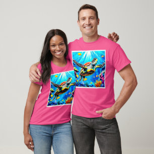 Vibrant Sea Turtle Dreamscape T-Shirt