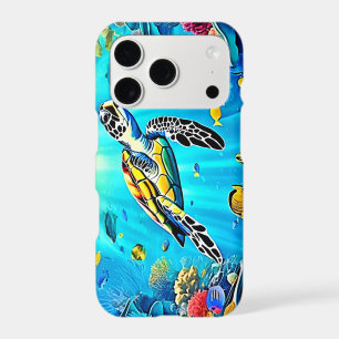 Vibrant Sea Turtle Reef Art