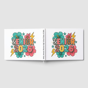 Vibrant Senior Year Celebration Design Guest Book