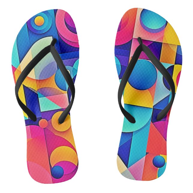 Vibrant Shape Play Jandals (Footbed)