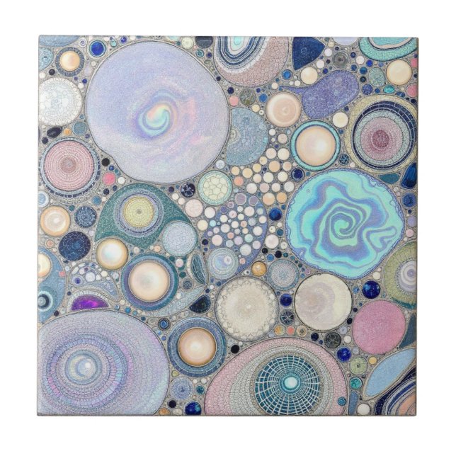 Vibrant Shape Spectrum Ceramic Tile (Front)