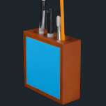 Vibrant Sky Blue Colour Decor Customise it Easily Desk Organiser<br><div class="desc">This custom product is available in a vibrant sky blue accent colour decor for yourself or as a gift sure to make an impression in all occasions. Click on the "Customise it!" button or link you find on this product page to reveal a set of user friendly designing tools to...</div>