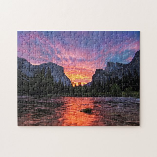 Vibrant Sky | Yosemite Valley Jigsaw Puzzle (Horizontal)