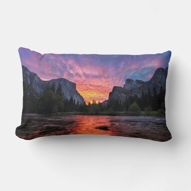 Vibrant Sky | Yosemite Valley Lumbar Cushion (Front)