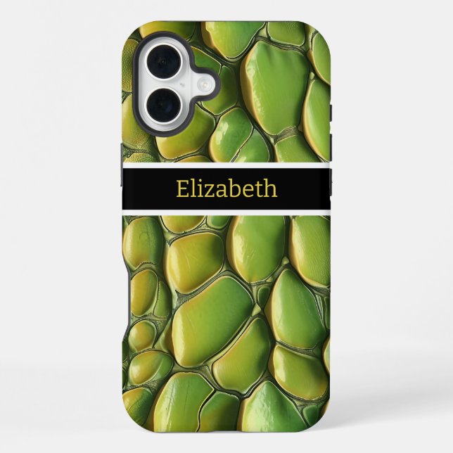 Vibrant snakeskin patterns in sunlight iPhone case (Back)