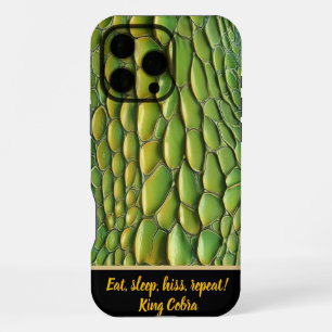 Vibrant snakeskin patterns in sunlight iPhone 16 pro max case