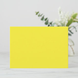 Vibrant Solid Yellow Background  Holiday Card