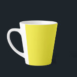 Vibrant Solid Yellow Background  Latte Mug<br><div class="desc">A vibrant solid yellow background with a bright, clean texture—ideal for bold, modern, and uplifting design projects. Inject your design projects with energy and positivity using this Vibrant Solid Yellow Background – Bright Minimal Texture. Featuring a bold yet clean flat fill, this background radiates warmth, cheerfulness, and clarity. Its high-resolution...</div>