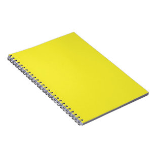 Vibrant Solid Yellow Background  Notebook