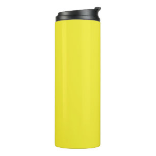 Vibrant Solid Yellow Background  Thermal Tumbler