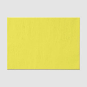 Vibrant Solid Yellow Background Tissue Paper