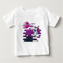 Vibrant Space Astronaut Retro Illustration