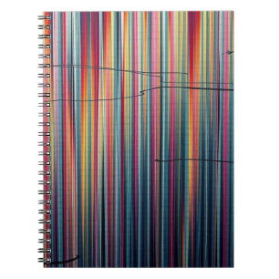 Vibrant Spectrum: A Modern Abstract Vertical Line Notebook