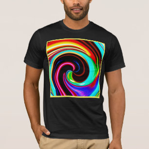 Vibrant Spiral Fantasy Pattern T-Shirt