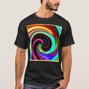 Vibrant Spiral Fantasy Pattern T-Shirt