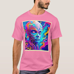 Vibrant Spirit Face Design T-Shirt