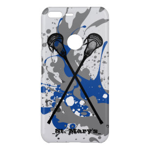 Vibrant Splash Lacrosse Sticks Personalised Uncommon Google Pixel XL Case