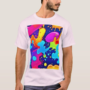 Vibrant Splash of Colour Art Explosion T-Shirt