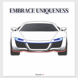 Vibrant Sports Car with Neon Glow
