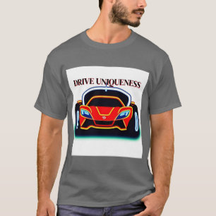Vibrant Sports Car with Neon Glow T-Shirt
