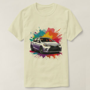 Vibrant Sports Car with Splash of Colours T-Shirt