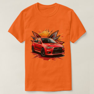 Vibrant Sports Car with Splash of Colours T-Shirt