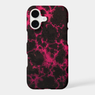Vibrant Spotted Pink and Black Flames