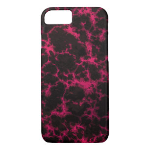 Vibrant Spotted Pink and Black Flames Case-Mate iPhone Case