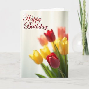 Vibrant Spring Birthday Card