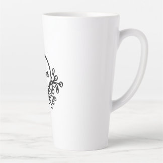 Vibrant Spring Floral Pattern | Colourful Nature B Latte Mug