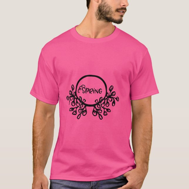 Vibrant Spring Floral Pattern | Colourful Nature B T-Shirt (Front)