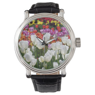 Vibrant Spring Garden Floral Watch