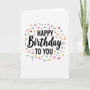 Vibrant Sprinkles Birthday Card