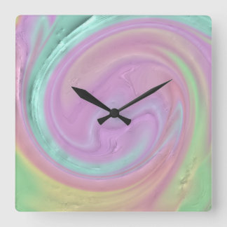 "Vibrant Square Wall Clock" Clock