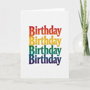 Vibrant Stacked Birthday Card