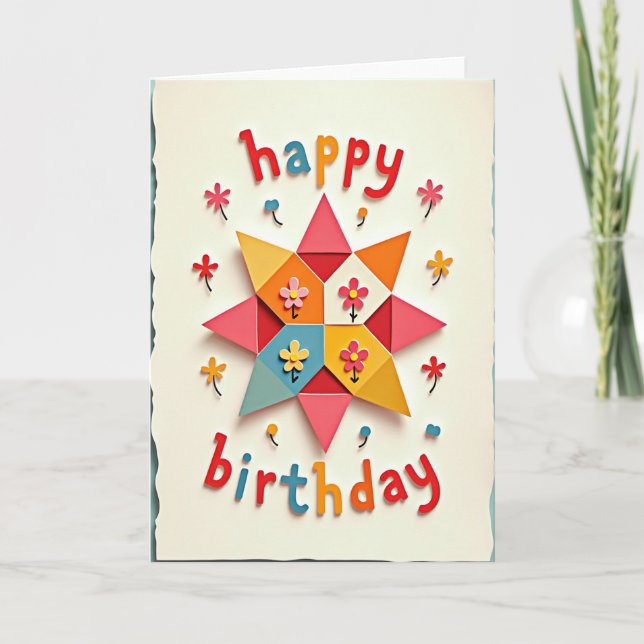 Vibrant Starburst Card (Front)