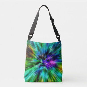 Vibrant Starburst Tie Dye Crossbody Bag