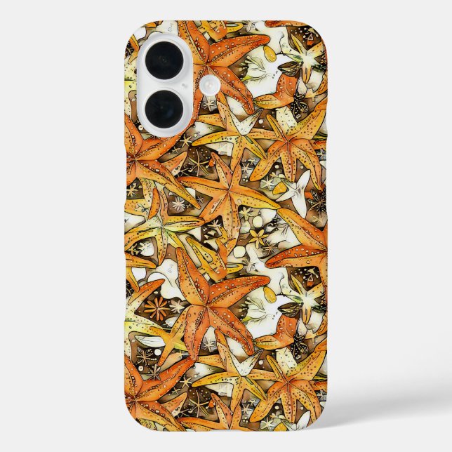 Vibrant Starfish Abstract Pattern Design Case-Mate iPhone Case (Back)