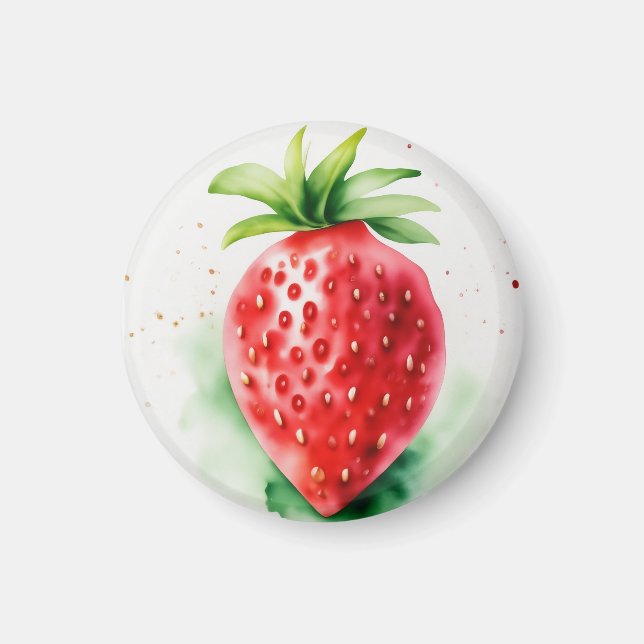 Vibrant Strawberry Magnet (Front)
