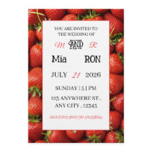 Vibrant Strawberry  Pattern Summer 